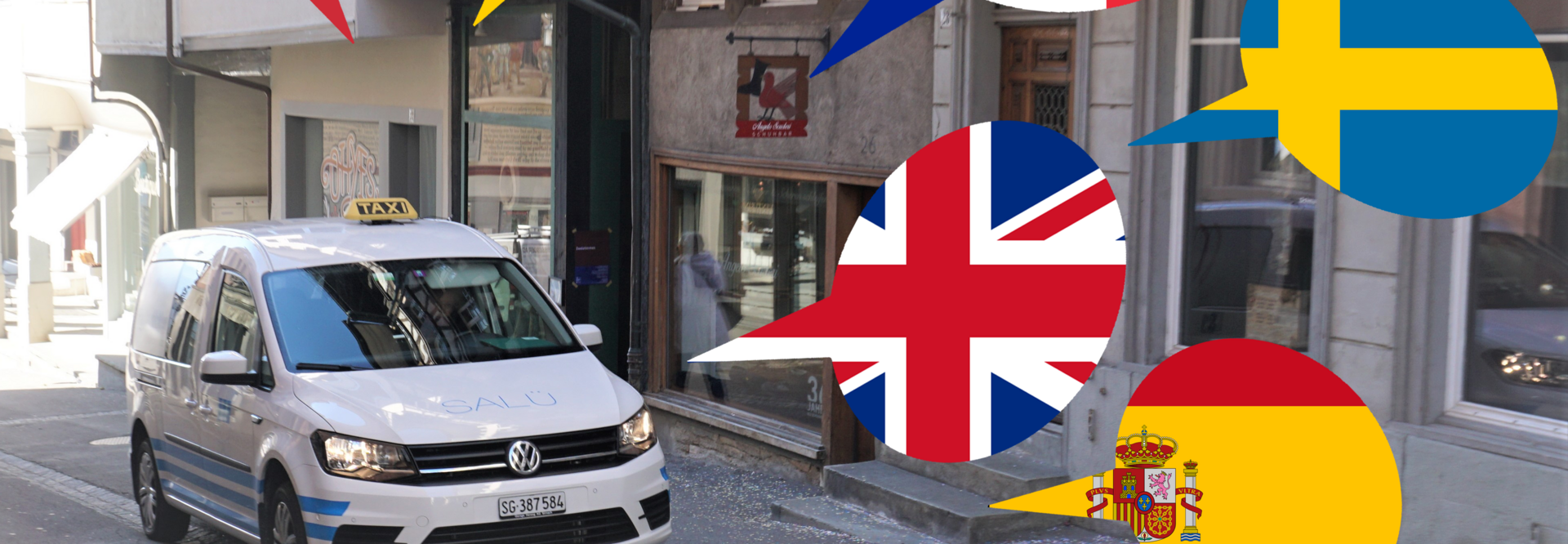 Die SALÜ App ist in folgenden Sprachen erhältlich: deutsch, englisch, französisch, italienisch, spanisch und schwedisch